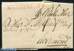 Netherlands 1827 Folding Letter From Maastricht To Roermond, Postal History - ...-1852 Precursori