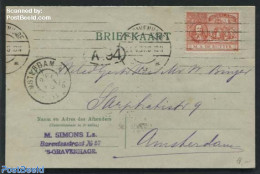 Netherlands 1907 Postal Card To Amsterdam., Postal History, History - History - Briefe U. Dokumente