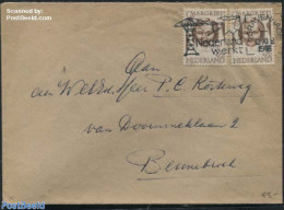 Netherlands 1946 2X Nvhp No. 457 On A Cover To Bennebroek, Postal History, History - Kings & Queens (Royalty) - Brieven En Documenten