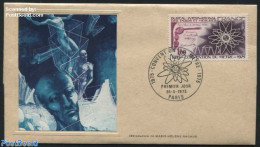 France 1975 Art Cover, Metric Convention - Marie-Helene Nadaud, First Day Cover - Covers & Documents