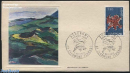 France 1975 Art Cover, Auvergne - Gerval, First Day Cover - Lettres & Documents