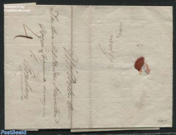 Netherlands 1805 Folding Letter From Grave To Arnhem (4s), Postal History - ...-1852 Precursori