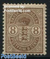 Danish West Indies 1903 8c, Stamp Out Of Set, Unused (hinged), History - Coat Of Arms - Danemark (Antilles)