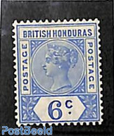 Belize/British Honduras 1891 6c Ultramarin, Stamp Out Of Set, Unused (hinged) - Honduras Britannique (...-1970)