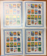 Persia 1988 Islamic Revolution Sheet With 4 M/s (folded), Imperforated, Mint NH - Iran
