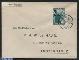 Netherlands 1932 Cover From Amsterdam To Amsterdam, Postal History, Various - Mills (Wind & Water) - Brieven En Documenten