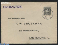 Netherlands 1929 Cover From Groningen To Amsterdam, Postal History, Philately - Briefe U. Dokumente