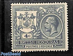 Belize/British Honduras 1921 Definitive 1v, Unused (hinged), History - Coat Of Arms - British Honduras (...-1970)