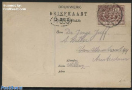 Netherlands 1907 Greeting Card To Amsterdam, Postal History, History - History - Covers & Documents