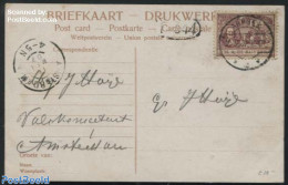 Netherlands 1907 Greeting Card To Amsterdam, Postal History, History - History - Briefe U. Dokumente