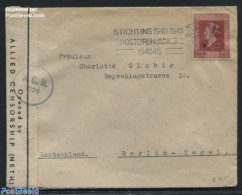 Netherlands 1946 Queen Wilhelmina. Cover To Berlin, Postal History, History - Kings & Queens (Royalty) - Lettres & Documents