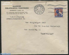 Netherlands 1932 Cover To Scheveningen. Syncopated Perforations., Postal History, Nature - Flowers & Plants - Cartas & Documentos