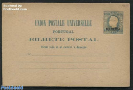 Madeira 1879 Postcard 20R, Unused Postal Stationary - Madère