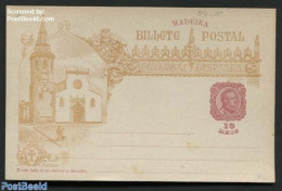 Madeira 1898 Illustrated Postcard, Engreja De S. Joao, Unused Postal Stationary, Religion - Churches, Temples, Mosques.. - Eglises Et Cathédrales