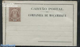 Mozambique 1904 Companhia Card Letter 50R, Unused Postal Stationary - Mozambique