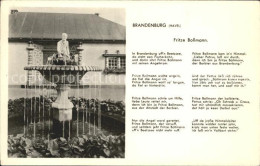 72179412 Brandenburg Havel Fritze Bollmann Brunnen Gedicht Brandenburg - Brandenburg