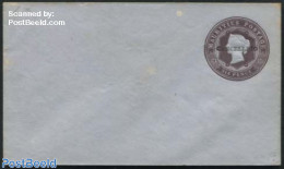Mauritius 1861 Envelope 6d, With CANCELLED Overprint, Type I, Unused Postal Stationary - Mauricio (1968-...)
