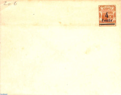 Mauritius 1898 Envelope 4c On 36c (134x107mm), Unused Postal Stationary - Mauricio (1968-...)