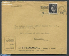 Netherlands 1946 Airmail Cover From The Hague To New York, Postal History, History - Kings & Queens (Royalty) - Covers & Documents