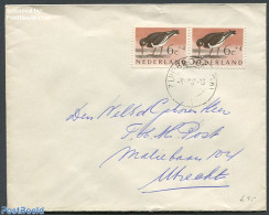Netherlands 1961 A Pair Of Nvhp 753 O, Postal History, Nature - Birds - Cartas & Documentos