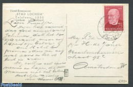 Netherlands 1954 Greeting Card With Nvhp No. 643, Postal History - Brieven En Documenten