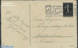 Netherlands 1939 Christmas Card To Amsterdam With Nvhp No. 327, Postal History, Art - Children Drawings - Cartas & Documentos