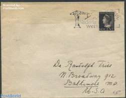 Netherlands 1946 Cover To Baltimore, USA, Postal History, History - Kings & Queens (Royalty) - Cartas & Documentos