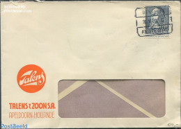 Netherlands 1939 Cover From Apeldoorn With Nvhp No.322, Postal History - Briefe U. Dokumente