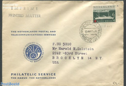 Netherlands 1957 Cover To Brooklyn USA With Nvhp No.696, Postal History - Storia Postale
