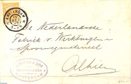 Netherlands 1892 Cover With Nvhp No.34, Postal History, History - Kings & Queens (Royalty) - Brieven En Documenten