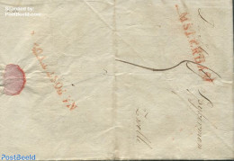 Netherlands 1818 Folding Letter From Amsterdam To Zwolle, Postal History - ...-1852 Precursores