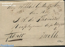 Netherlands 1846 Folding Letter From Deventer To Zwolle, Postal History - ...-1852 Precursori