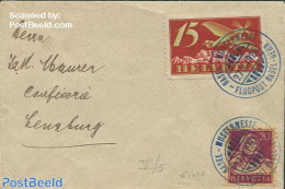 Switzerland 1924 Switzerland Air Mail With Flugpost Basel-Bern Mark, Postal History - Briefe U. Dokumente