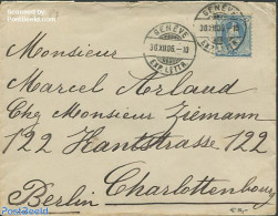 Switzerland 1906 Envelope From Geneve, Postal History - Brieven En Documenten