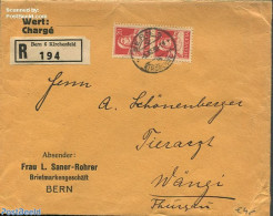 Switzerland 1930 Registered Envelope From Bern, Postal History - Briefe U. Dokumente