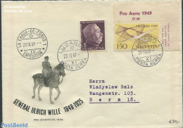 Switzerland 1949 Pro Aero Air Mail To Bern, Postal History - Storia Postale