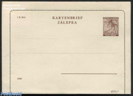 Bohemia & Moravia 1940 Card Letter 1.20K, Year 1940, Unused Postal Stationary - Briefe U. Dokumente
