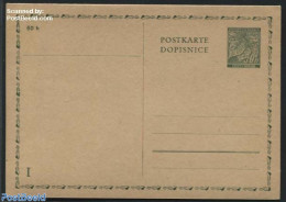 Bohemia & Moravia 1939 Reply Paid Postcard 50/50h, Unused Postal Stationary, Nature - Trees & Forests - Cartas & Documentos