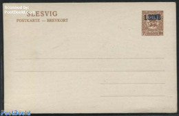 Denmark 1920 Slesvig 1.Zone, Postcard 7o, Unused Postal Stationary - Briefe U. Dokumente