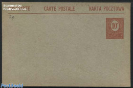 Poland 1920 Upper Silesia, Postcard 10pf, Unused Postal Stationary - Storia Postale