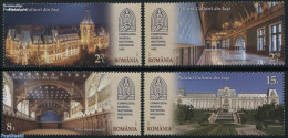 Romania 2017 Palace Of Culture In Iasi 4v, Mint NH, Art - Architecture - Museums - Nuovi