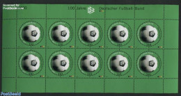 Germany, Federal Republic 2000 Football Association M/s, Mint NH, Sport - Various - Football - Round-shaped Stamps - Nuevos