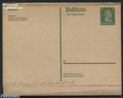 Germany, Empire 1926 Reply Paid Postcard 5/5pf, Perforated, Unused Postal Stationary - Cartas & Documentos