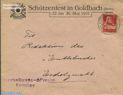 Switzerland 1927 Envelope From Bern, Postal History - Brieven En Documenten