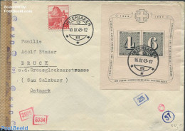 Switzerland 1943 Envelope From Interlaken To Ostmark, Postal History - Briefe U. Dokumente