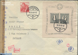 Switzerland 1943 Envelope From Interlaken To Ostmark, Postal History - Covers & Documents