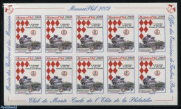 Monaco 2009 Promotional Sheet Monacophil (No Postal Value) S-a, Mint NH, Stamps On Stamps - Ongebruikt