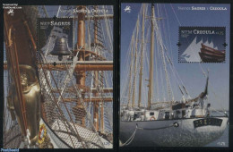 Portugal 2012 Sailing Ships 2 S/s, Mint NH, Transport - Ships And Boats - Neufs