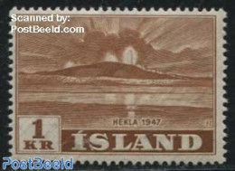 Iceland 1948 1Kr, Stamp Out Of Set, Unused (hinged) - Ongebruikt