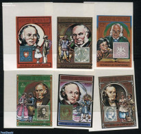 Guinea Bissau 1978 Sir Rowland Hill 6v, Imperforated, Mint NH, Sir Rowland Hill - Stamps On Stamps - Rowland Hill